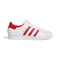 adidas Originals Men's Superstar Sneaker, White/Vivid Red/White, 5.5 - SoldSneaker