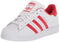 adidas Originals Men's Superstar Sneaker, White/Vivid Red/White, 6 - SoldSneaker