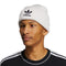 adidas Originals Unisex Originals Trefoil Beanie, White-Orbit Grey/Black, One Size - SoldSneaker