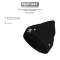 adidas Originals Women's Originals Rib 2.0 Beanie, Black/White, One Size - SoldSneaker