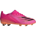 adidas Unisex-Child X Ghosted.1 Firm Ground Soccer Shoe, 3.0, Shock Pink/Black/Screaming Orange - SoldSneaker