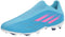 adidas Unisex X Speedflow.3 Laceless Firm Ground Soccer Shoe, Sky Rush/Team Shock Pink/White, 11 US Men - SoldSneaker