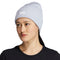 adidas Women's 4 Inch Cuff Fold Beanie, Halo Blue/White/Clear Onix Grey, One Size - SoldSneaker