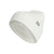 adidas Women's Fashioned Fold Beanie, White/Grey/Silver Metallic, One Size - SoldSneaker