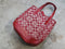 Coach Signature Zip Top Tote Handbag Shoulder Bag Red Monogram AUTHENTIC - SoldSneaker