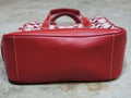 Coach Signature Zip Top Tote Handbag Shoulder Bag Red Monogram AUTHENTIC - SoldSneaker