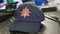 Disney Park Castle Compass Leather Patch Navy Blue Strapback Hat Unisex Size - SoldSneaker