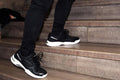 Fear0 NJ Men's High Arch Support Orthopedic Comfort Walking Running Work Performance Sneakers Shoes (9, Black) - SoldSneaker