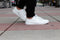 Fear0 NJ Unisex All White Tennis Casual Canvas Tennis Sneakers Shoes for Men Size 9.5/ Women 10.5 (Mens 9.5 D(M) US, White) - SoldSneaker