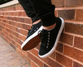 Fear0 NJ Unisex Casual Canvas Skateboard SB Shoes Sneakers for Men/Women/Teens (Black, Numeric_12) - SoldSneaker