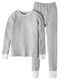 Fruit of the Loom Girls' Waffle Thermal Underwear Set, Medium Grey Heather, 4-5 - SoldSneaker
