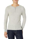 Fruit of the Loom Men's Classic Midweight Waffle Thermal Henley Top, Light Grey Heather, Medium - SoldSneaker