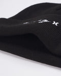 Hurley Women's Winter Hat - Script Cuff Knit Beanie, Size One Size, Black - SoldSneaker