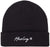 Hurley Women's Winter Hat - Script Cuff Knit Beanie, Size One Size, Black - SoldSneaker