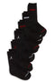 Jordan 6 Pack Kids Crew Socks Size 9-11 ( Shoe Size 5Y-7Y), Black (BJ0343-023) - SoldSneaker