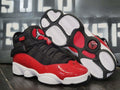 Jordan 6 Rings GS Black/White/Red Basketball Shoes Kid Boy's 4Y - SoldSneaker