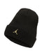 Jordan Adult Unisex Metal Jumpman Cuffed Waffle Knit Utility Beanie Hat (Black/Gold) - SoldSneaker