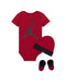 Jordan Infant Jumpman 3 Piece Set (Gym Red(LJ0041-RK2)/Black, 0-6 Months) - SoldSneaker