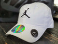 Jordan Kid's Jumpman White/Black Logo Velcro-Back Adjustable Baseball Hat - SoldSneaker