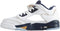 Jordan Nike Kid's Air 5 Retro Low (Gs) White/Metallic Gold/Mid Navy Basketball Shoe 4 - SoldSneaker