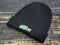 Lacoste Cuffed Fold Black Logo Wool/Acrylic Beanie Hat - SoldSneaker