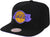 Los Angeles Lakers Mitchell and Ness Highlighter Team Pop Snapback Hat Black - SoldSneaker