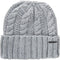 Michael Michael Kors Women`s Cable Knit Teddy Fleece Winter Beanie Hat (Pearl Heather Grey(538560C-052)/Nickel, One Size) - SoldSneaker