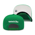 Mitchell & Ness Boston Celtics Snapback Hat Adjustable Cap - Green/Pink/Inverted Logo - SoldSneaker