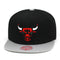 Mitchell & Ness Chicago Bulls 2 Tone Snapback Adjustable One Size Fits Most Hat Cap - Black and Gray - SoldSneaker