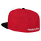 Mitchell & Ness Chicago Bulls Reload Dynasty 2 Tone Fitted Hat Cap - Red and Black (Chicago Bulls, 7 1/2) - SoldSneaker