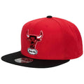 Mitchell & Ness Chicago Bulls Reload Dynasty 2 Tone Fitted Hat Cap - Red and Black (Chicago Bulls, 7 5/8) - SoldSneaker