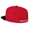 Mitchell & Ness Chicago Bulls Reload Dynasty 2 Tone Fitted Hat Cap - Red and Black (Chicago Bulls, 7 5/8) - SoldSneaker