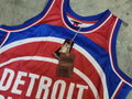 Mitchell & Ness Detroit Pistons Retro Hardwood Blue/Red Basketball Jersey Men L - SoldSneaker