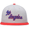 Mitchell & Ness LA Los Angeles Lakers Hardwood Classics HWC NBA 35th Anniversary Season Patch Snapback Cap, Hat Grey Red - SoldSneaker