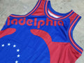 Mitchell & Ness Philidelphia 76ers Retro Hardwood Blue/Red Basketball Jersey Men - SoldSneaker