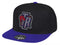 Mitchell & Ness Toronto Raptors Basic 2 Tone Dynasty Fitted Hat Cap - Black and Purple (Toronto Raptors, 7 3/4) - SoldSneaker