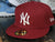 New Era 1999 World Series Yankees Maroon Red/Yellow Under-Brim Fitted Hat - SoldSneaker