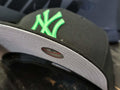 New Era 5950 NY Yankees 2003 World Series Black/Lime Baseball Fitted Hat Men - SoldSneaker