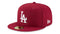 New Era 59Fifty MLB Basic Los Angeles Dodgers Fitted Burgundy Headwear Cap (7 7/8) - SoldSneaker