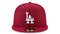 New Era 59Fifty MLB Basic Los Angeles Dodgers Fitted Burgundy Headwear Cap (7 7/8) - SoldSneaker