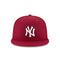 New Era 59Fifty MLB Basic York Yankees Fitted Burgundy Headwear Cap (7 1/8) - SoldSneaker