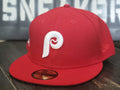 New Era 59Fifty Phillies 1980 World Series Red/White Fitted Hat Men 7 7/8 - SoldSneaker