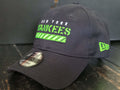 New Era 920 New York Yankees Navy/Lime Stripes Strapback Dad's Hat - SoldSneaker