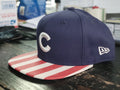 New Era 950 Chicago Cubs Patriot's USA Flag Snapback Hat Men Adjustable Size - SoldSneaker