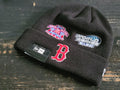 New Era Boston Red Sox World Series Champion Patches Black Beanie Hat - SoldSneaker