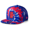 New Era Los Angeles Clippers 9FIFTY Tie Dye Trucker Mesh Snapback Hat, Adjustable Cap - SoldSneaker