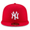 New Era Mens MLB Basic NY Yankees 59fifty Fitted Cap, Scarlet, 7 7/8 - SoldSneaker