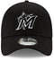 New Era Miami Marlins Black and White Neo 39THIRTY Black Stretch Fit Hat S-M - SoldSneaker