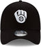New Era Milwaukee Brewers Glove Logo Black and White Neo 39THIRTY Black Stretch Fit Hat L-XL - SoldSneaker