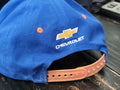 New York Mets Chevrolet Blue Flat Brim Snapback Baseball Hat Adjustable Size - SoldSneaker